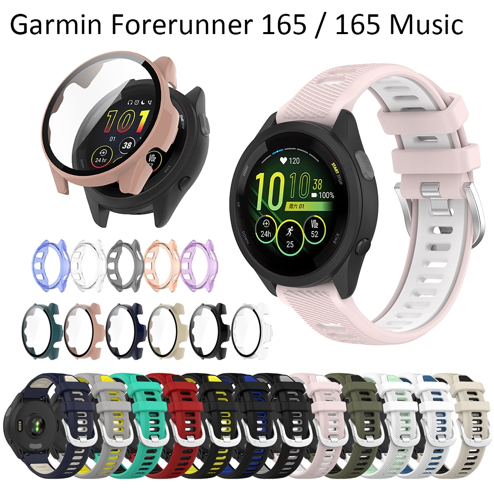 กระจกนิรภัยกันรอยหน้าจอ สายเคเบิล USB อุปกรณ์เสริม สําหรับ Garmin Forerunner 165