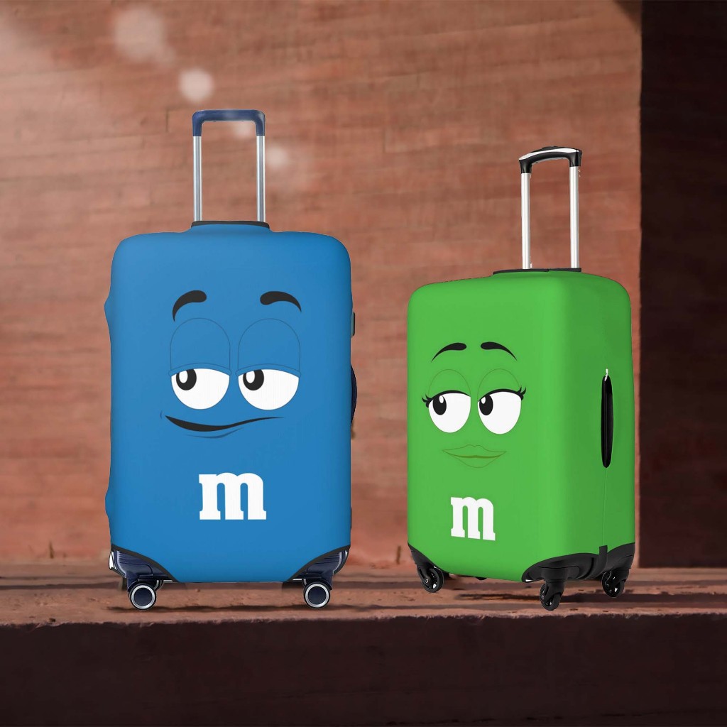 ผ้าคลุมกระเป๋าเดินทาง ผ้าสแปนเด็กซ์ แบบยืดหยุ่น 4 ขนาด Luggage Cover 18-32 นิ้ว [S/M/L/XL]  TYPE10