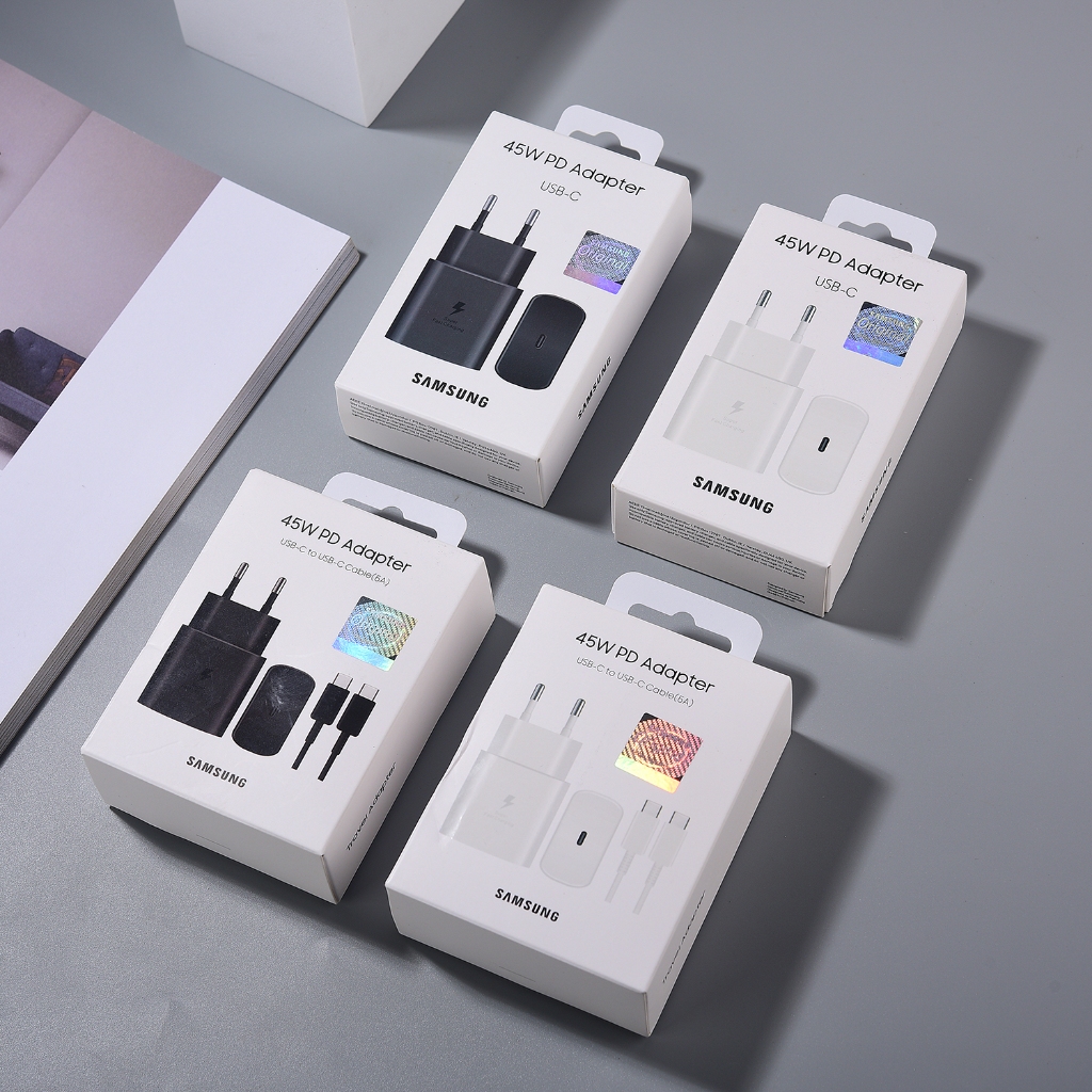 SAMSUNG ของแท้ อะแดปเตอร์ชาร์จ PD 45W แบบพับได้ สําหรับ Galaxy S24 Ultra S23 S22 S21 Plus A15 A35 A55 A25 A34 A54 Z Flipe 3 4 5