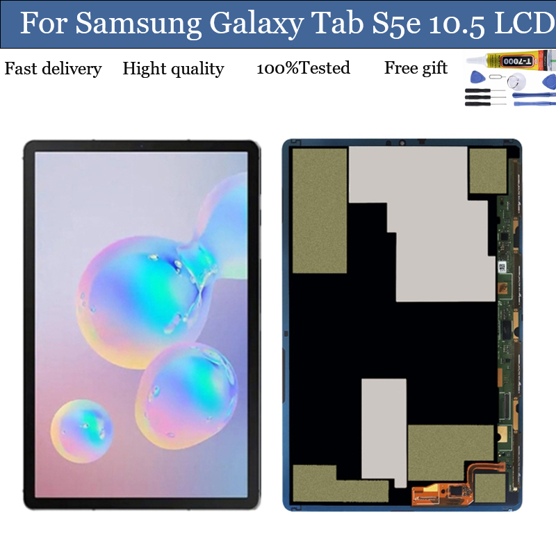แผ่นหน้าจอสัมผัส LCD สําหรับ Samsung Galaxy Tab S5e 10.5 SM-T720 T720 SM-T725 T725