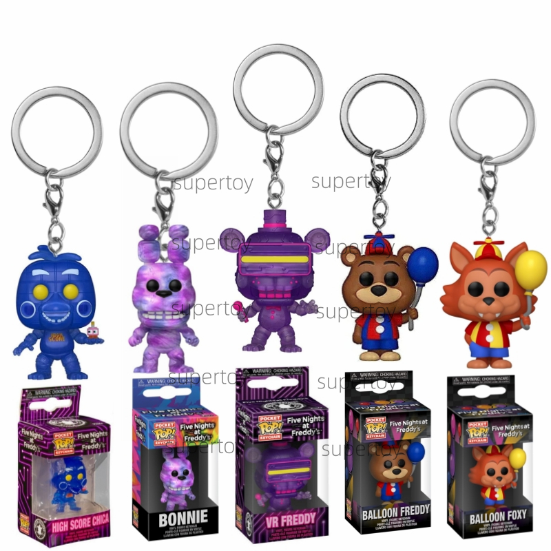 Funko Pop พวงกุญแจ - Rockstar Freddy Games: Five Nights at Freddy's Pizza Simulator Bonnie Balloon F