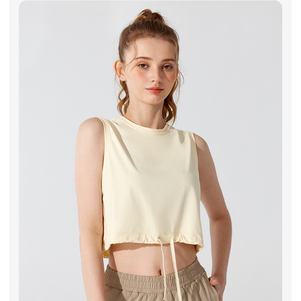 ท็อปส์ซูกีฬา โยคะเสื้อกล้ามฟิตเนสกีฬาแขนสั้นผู้หญิงเสื้อยืดระบายอากาศแฟชั่นหลวมวิ่งฤดูร้อนเสื้อผ้าออกกําลังกาย ราคา ถูกที่สุด ดีลบีเคเค แกลเลอรีภาพที่ 3