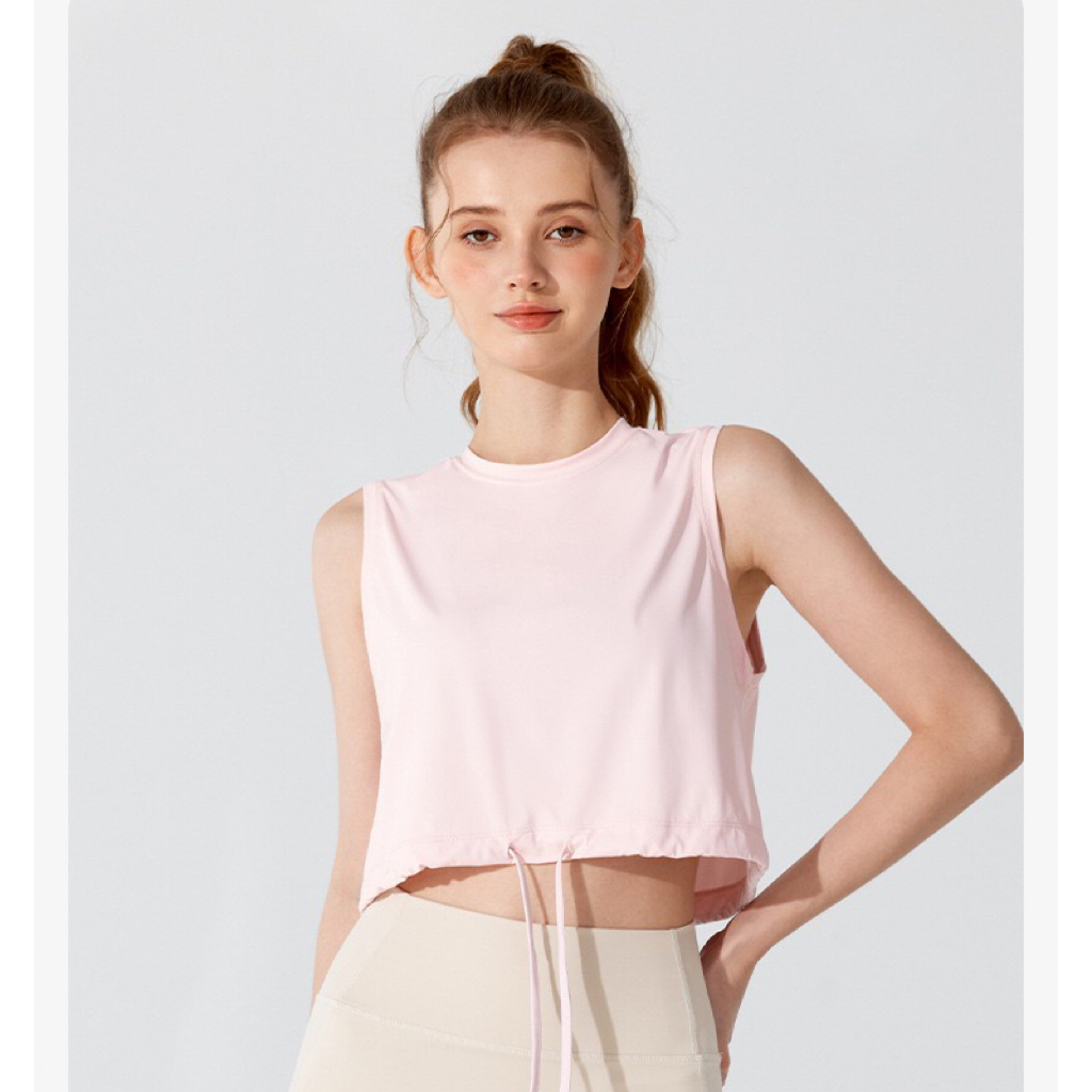 ท็อปส์ซูกีฬา โยคะเสื้อกล้ามฟิตเนสกีฬาแขนสั้นผู้หญิงเสื้อยืดระบายอากาศแฟชั่นหลวมวิ่งฤดูร้อนเสื้อผ้าออกกําลังกาย ราคา ถูกที่สุด ดีลบีเคเค