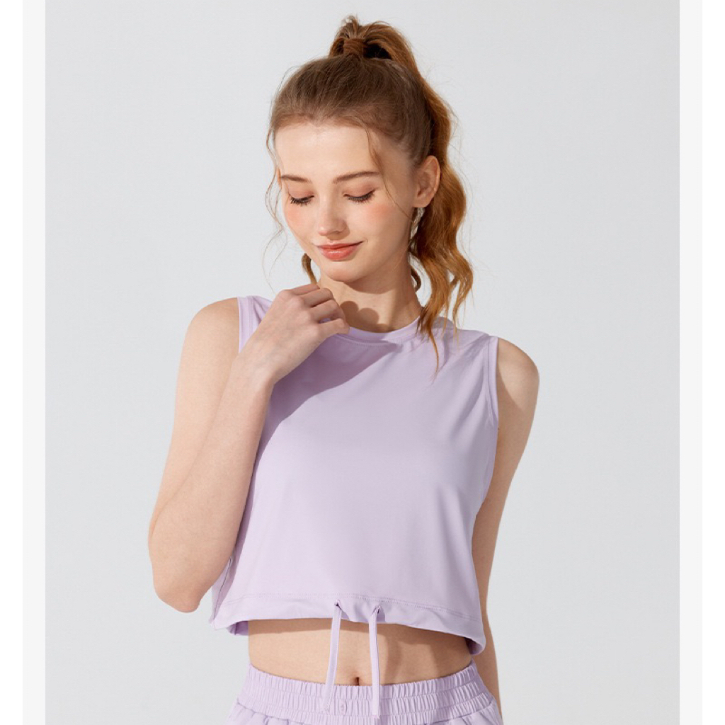 ท็อปส์ซูกีฬา โยคะเสื้อกล้ามฟิตเนสกีฬาแขนสั้นผู้หญิงเสื้อยืดระบายอากาศแฟชั่นหลวมวิ่งฤดูร้อนเสื้อผ้าออกกําลังกาย ราคา ถูกที่สุด ดีลบีเคเค แกลเลอรีภาพที่ 5