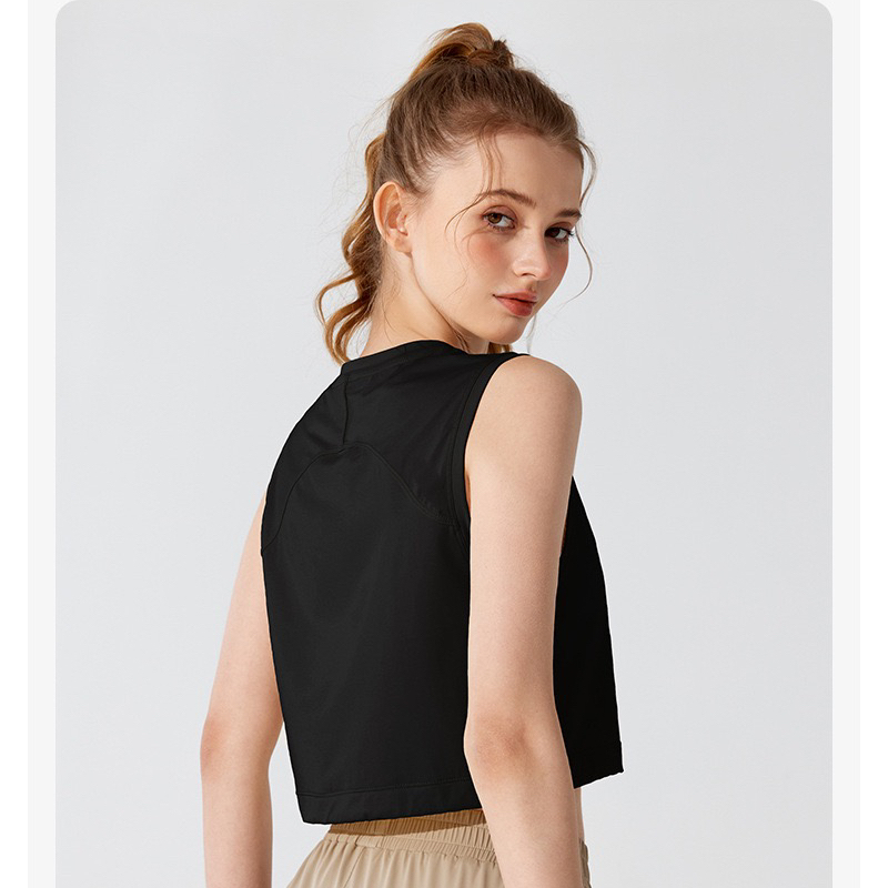 ท็อปส์ซูกีฬา โยคะเสื้อกล้ามฟิตเนสกีฬาแขนสั้นผู้หญิงเสื้อยืดระบายอากาศแฟชั่นหลวมวิ่งฤดูร้อนเสื้อผ้าออกกําลังกาย ราคา ถูกที่สุด ดีลบีเคเค แกลเลอรีภาพที่ 9