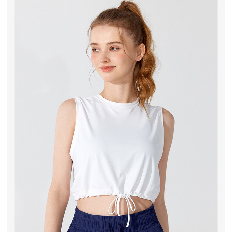 ท็อปส์ซูกีฬา โยคะเสื้อกล้ามฟิตเนสกีฬาแขนสั้นผู้หญิงเสื้อยืดระบายอากาศแฟชั่นหลวมวิ่งฤดูร้อนเสื้อผ้าออกกําลังกาย ราคา ถูกที่สุด ดีลบีเคเค แกลเลอรีภาพที่ 7