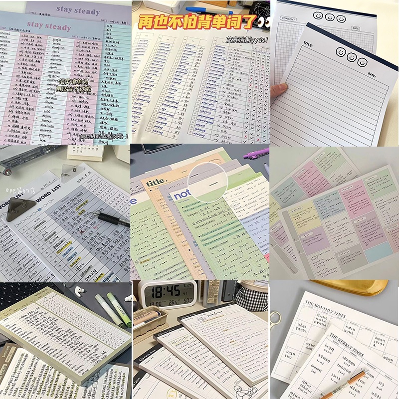 โอฮายะ | สมุดจดบันทึก | สมุดแพลนเนอร์ ขนาด B5 30 แผ่น 60 แผ่น