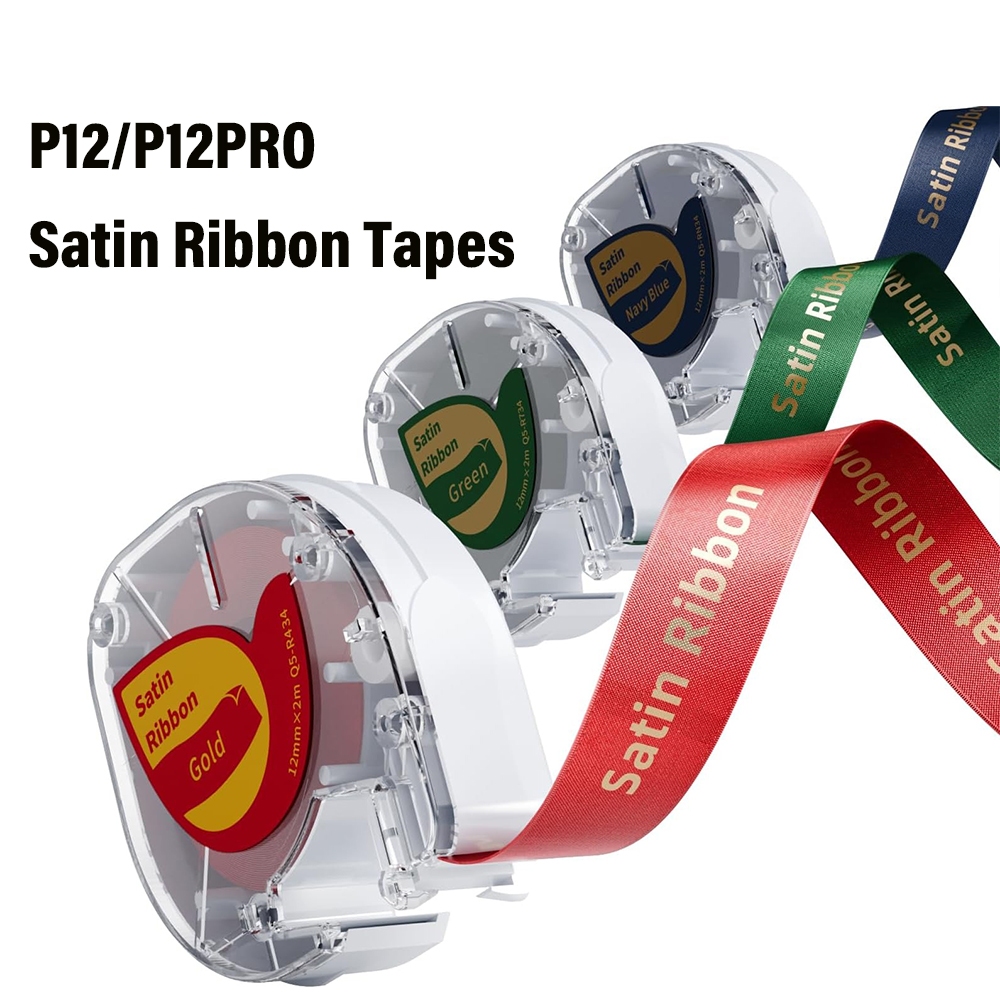 Phomemo ริบบิ้นซาติน สำหรับเครื่องพิมพ์  P12 P12PRO(3 PCS)