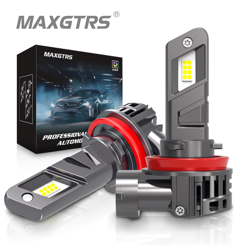 Maxgtrs หลอดไฟหน้า Led 20000LM Canbus H7 H8 H11 H9 H1 H3 9012 HIR2 9005 HB3 9006 HB4 CSP H4 สว่างมาก สําหรับรถยนต์ 6500K 2 ชิ้น