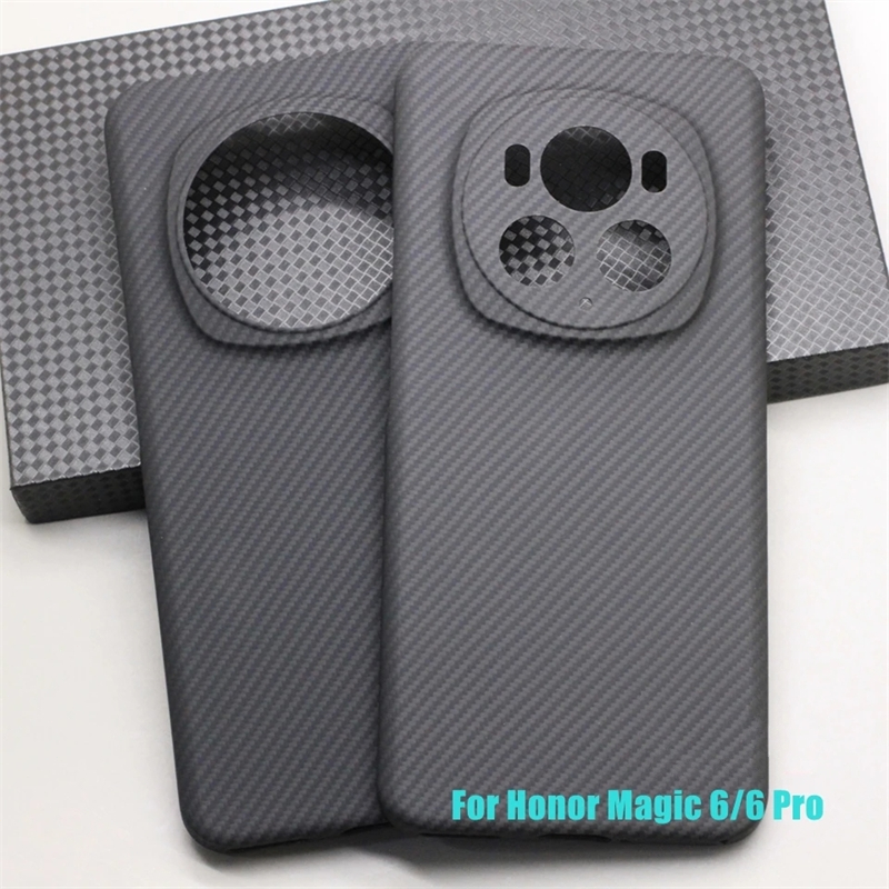 เคสคาร์บอนไฟเบอร์ แบบบางพิเศษ ป้องกันลายนิ้วมือ สําหรับ Huawei Honor Magic 6 PRO