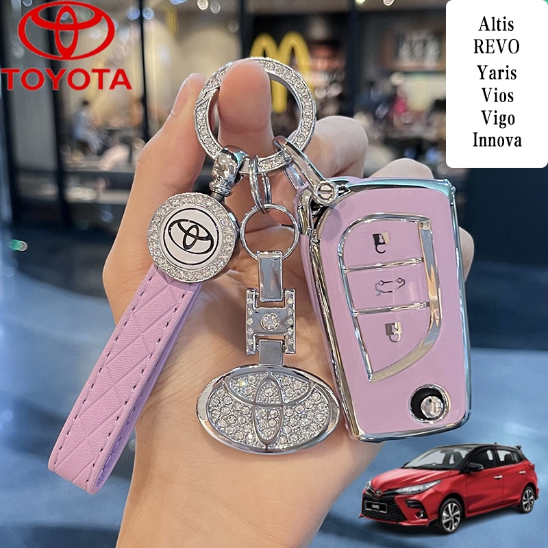 เคสกุญแจรีโมทรถยนต์ TPU ป้องกันรอยขีดข่วน สําหรับ Toyota REVO/Altis/Yaris/Vios/Vigo/Innova