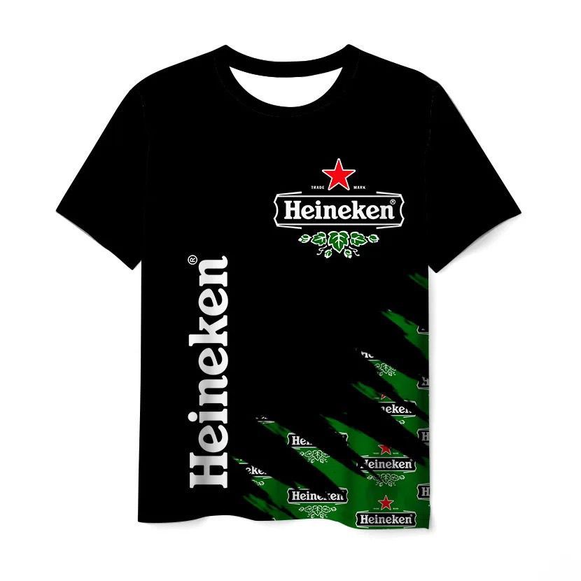 Heineken เสื้อยืดแขนสั้น คอกลม สไตล์ฮิปฮอป แฟชั่นสําหรับผู้ชาย