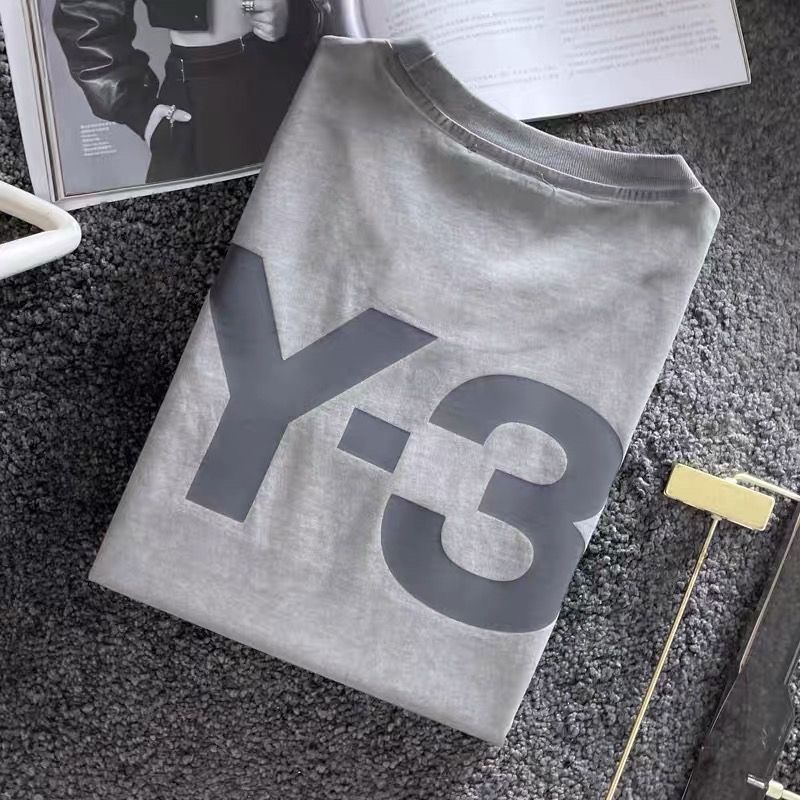ขายดี Y3 เสื้อยืดลําลอง แขนสั้น พิมพ์ลายตัวอักษร ทรงหลวม ใส่สบาย อเนกประสงค์