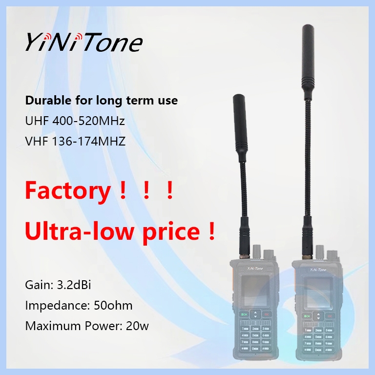 เสาอากาศวิทยุสื่อสาร แบบพับได้ สําหรับ Baofeng UV5R UV82 BF888s Dual Band UHF VHF SMA-Female AT-23/3