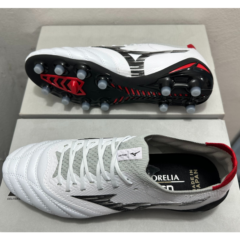 Mizuno Morelia Neo III Made in Japan FG รองเท้าฟุตบอลผู้ชาย รองเท้าถัก กันน้ํา