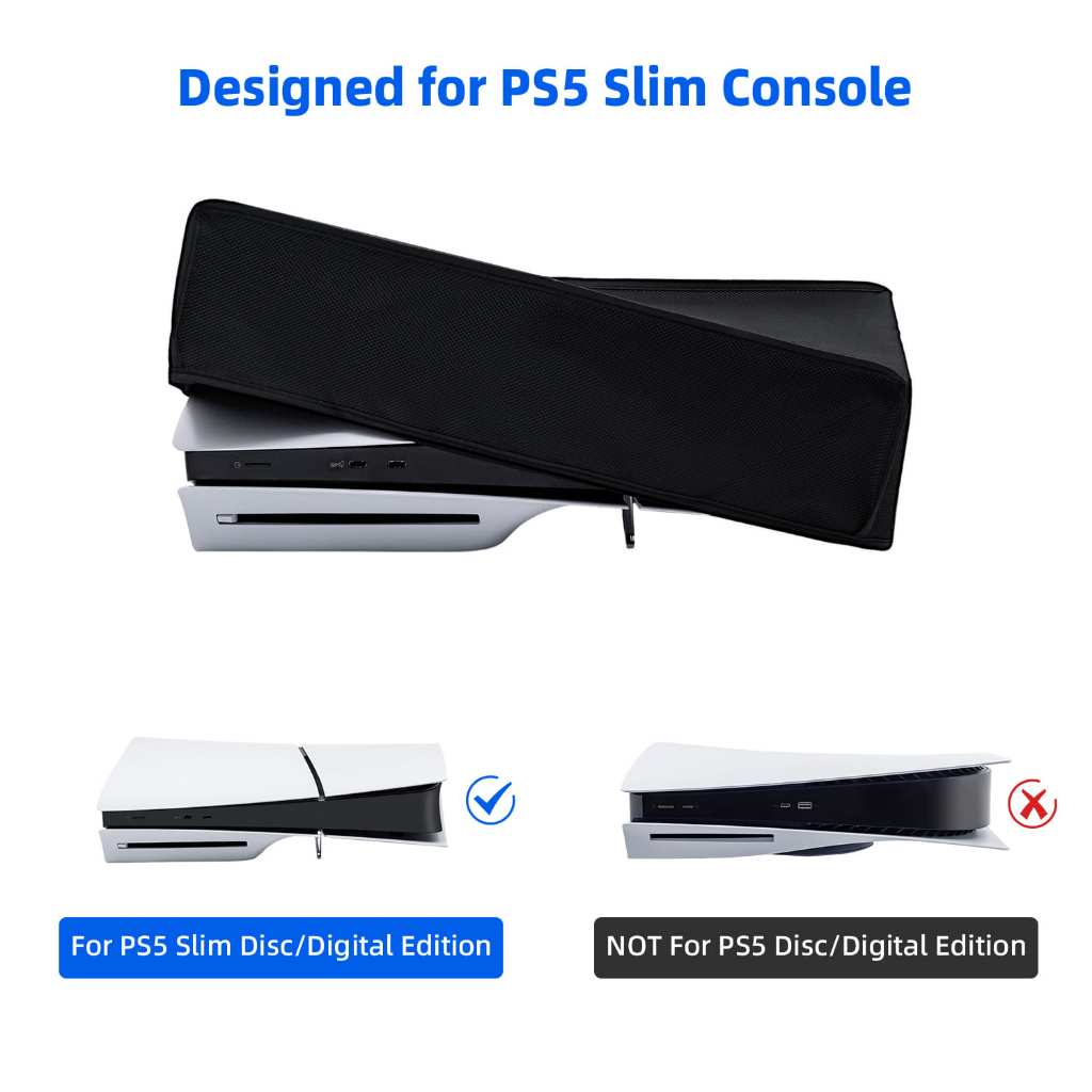 ผ้าคลุมคอนโซล ป้องกันฝุ่น แนวนอน สําหรับ PS5 Slim Console - รูปที่ 2