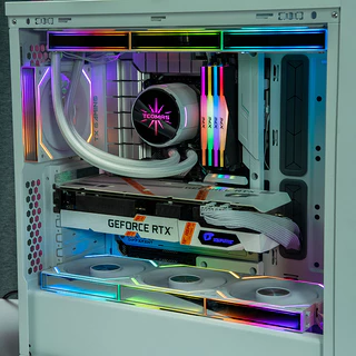 Jungle Leopard Interstellar V2 RS CPU บล็อกพัดลม ARGB 120 มม.สีขาวปริซึม Lian li รุ่นเดียวกัน Infinite Mirror Building Block Splicing พัดลมพีซีเดี่ยว 5V 3PIN เมนบอร์ดแสง Sync