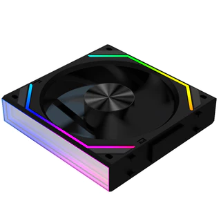 Jungle Leopard Interstellar V2 RS CPU บล็อกพัดลม ARGB 120 มม.สีขาวปริซึม Lian li รุ่นเดียวกัน Infinite Mirror Building Block Splicing พัดลมพีซีเดี่ยว 5V 3PIN เมนบอร์ดแสง Sync