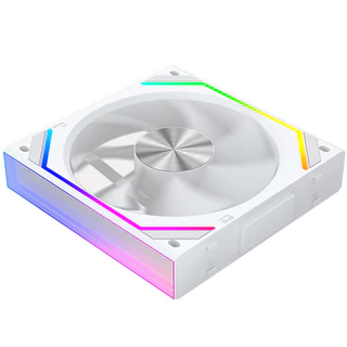 Jungle Leopard Interstellar V2 RS CPU บล็อกพัดลม ARGB 120 มม.สีขาวปริซึม Lian li รุ่นเดียวกัน Infinite Mirror Building Block Splicing พัดลมพีซีเดี่ยว 5V 3PIN เมนบอร์ดแสง Sync
