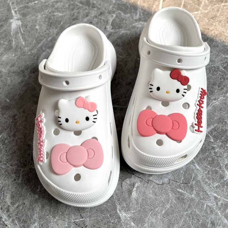 แมวน่ารัก jibbitz ตัวติดรองเท้า crocs การตกแต่งรองเท้าแตะ การตกแต่งกระเป๋าชายหาด