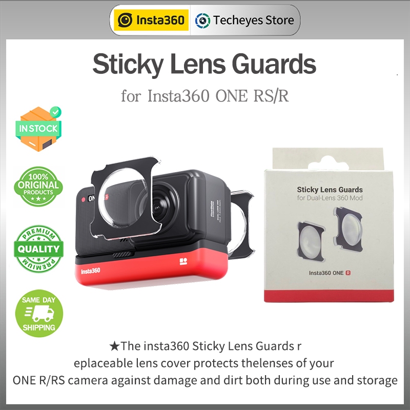 Original Insta360 Sticky Lens Guards for Insta360 ONE RS/R Lens Protecter
