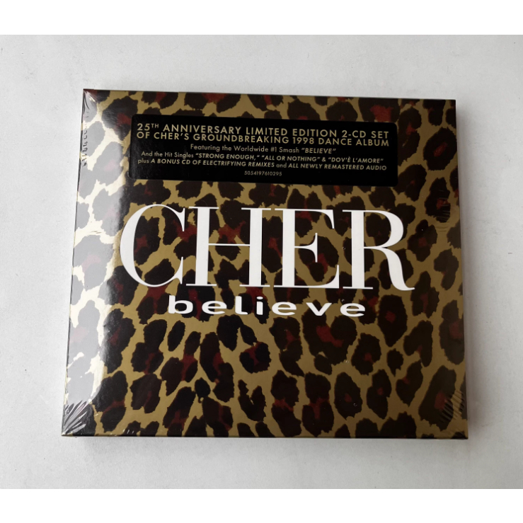 อัลบั้ม CD Cher Believe 2CD ครบรอบ 25 ปี สไตล์ยุโรป อเมริกัน คลาสสิก