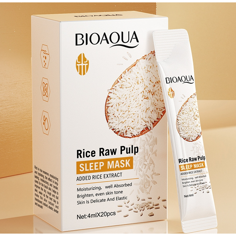 Bioaqua 20 ชิ้น / กล่อง เยื่อดิบ นอนหลับ มาสก์คอลลาเจน กระชับผิวหน้า นอนหลับ มาสก์ ให้ความชุ่มชื้น กระจ่างใส ดูแลผิว