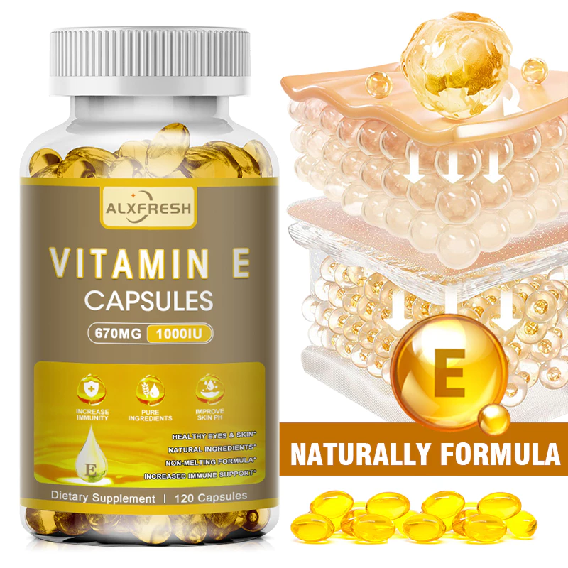 วิตามินอี 670MG 1000IU แคปซูลต้านอนุมูลอิสระ บำรุงผิว ต้านริ้วรอย บำรุงหัวใจ thumbnail 10