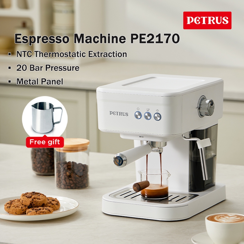 Petrus เครื่องชงกาแฟ ชงกาแฟ ชงกาแฟสด มอคค่า ลาเต้ คาปูชิโน Espresso Coffee Machine  PE2170