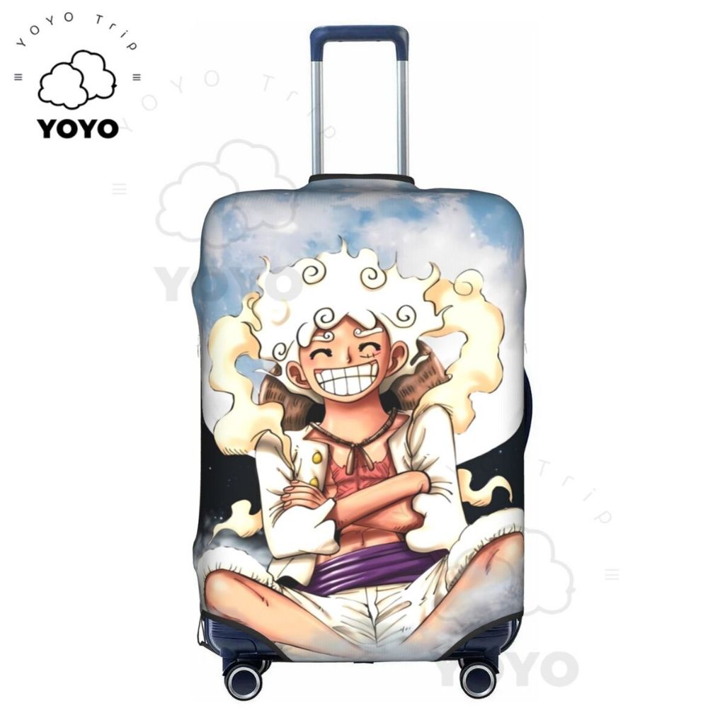 ผ้าคลุมกระเป๋าเดินทาง แบบหนา ยืดหยุ่นสูง ลาย One Piece 18 24 28 32 นิ้ว