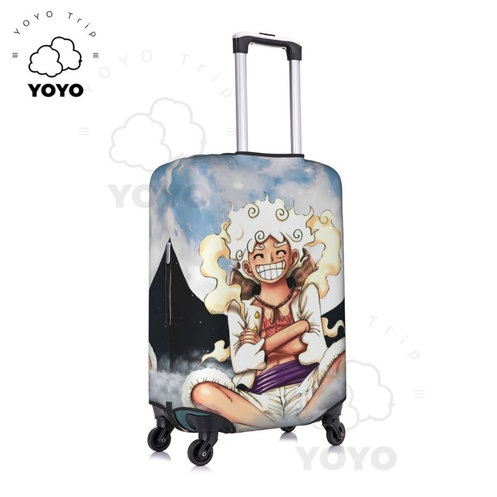 ผ้าคลุมกระเป๋าเดินทาง แบบหนา ยืดหยุ่นสูง ลาย One Piece 18 24 28 32 นิ้ว