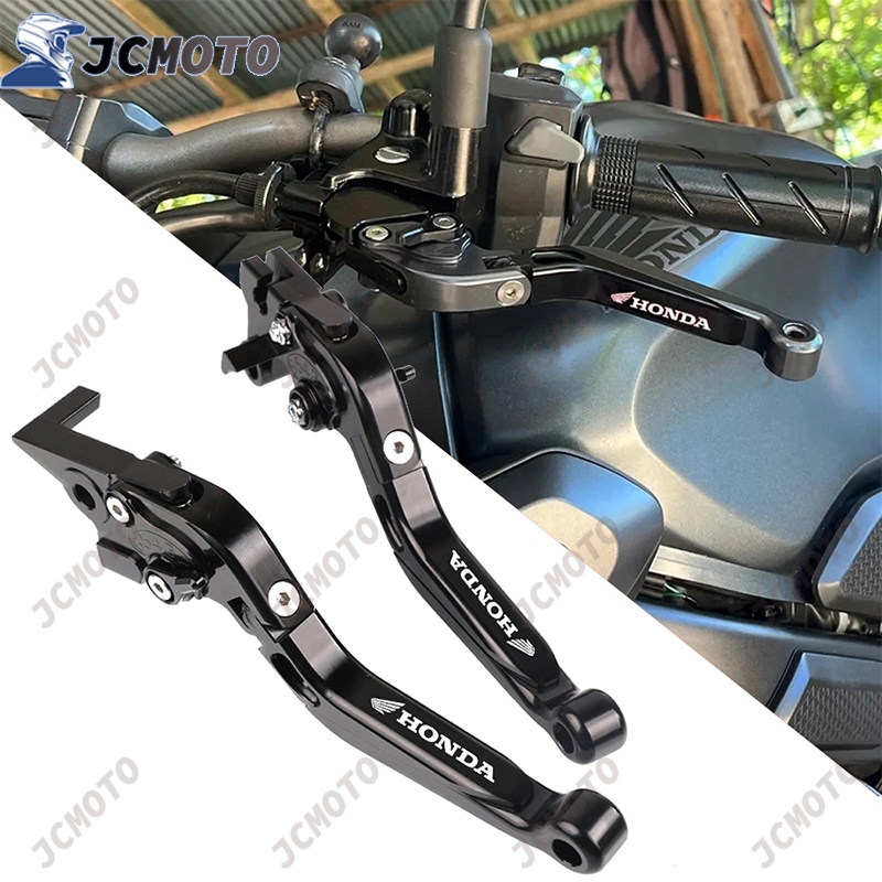ก้านเบรกคลัตช์สั้น ยาว ปรับได้ อุปกรณ์เสริม สําหรับรถจักรยานยนต์ Honda CB650R CB650F CBR650R CBR650F 2014-2024