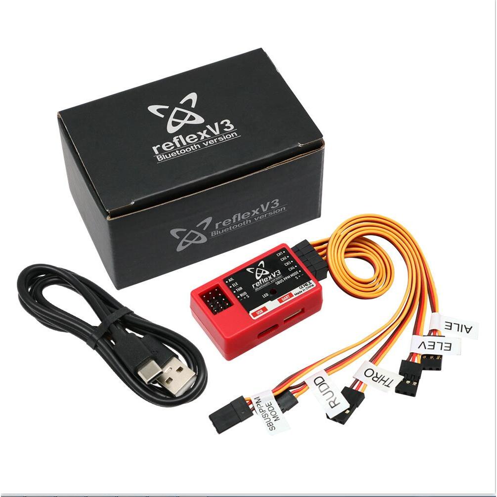 FMS Reflex V3 Flight Controller Gyro Stabilizer รีโมทคอนโทรล RC เครื่องบิน FMS Warbird เครื่องบินปีกคงที่ Drone เฮลิคอปเตอร์