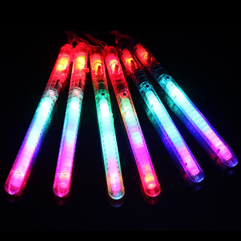 แท่งไฟแฟลช LED เรืองแสง สีโปร่งใส ของเล่นสําหรับปาร์ตี้ บรรยากาศ