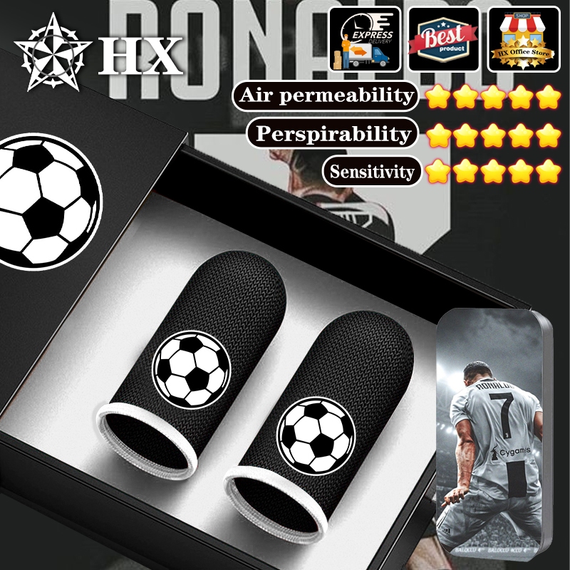 Hx 2024 FIFA Football World Cup No.7 Ronaldo ปลอกนิ้วหัวแม่มือ ไฟเบอร์ ระบายอากาศ กันเหงื่อ อุปกรณ์เสริม สําหรับเล่นเกม