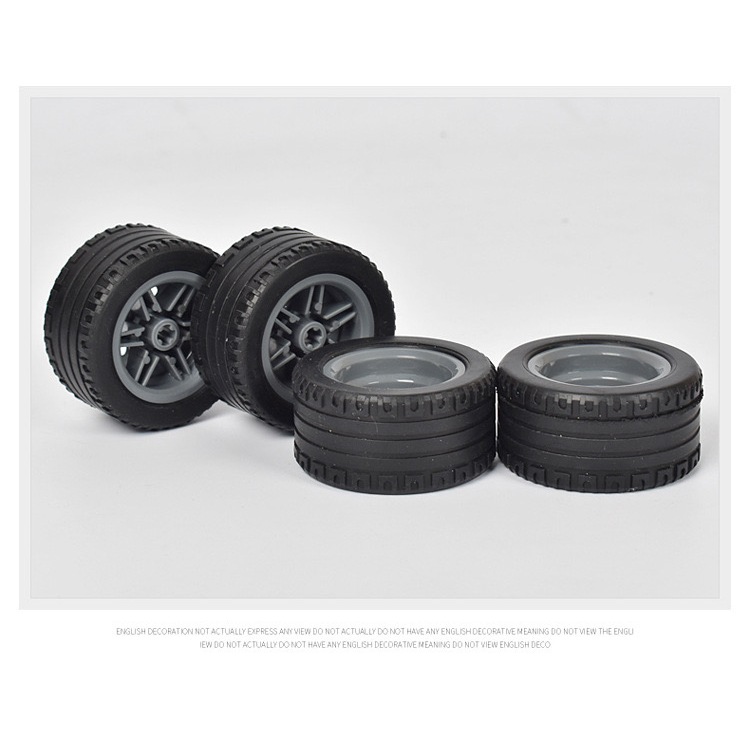 9686 อิฐ 1 ชิ้น MOC ยางทางเทคนิค 43.2x22ZR 44309 ล้อ Hub 56145 Building Blocks รถบรรทุก Element Technik อะไหล่ล้อและ Tyres ใช้งานร่วมกับ 9686 อิฐ