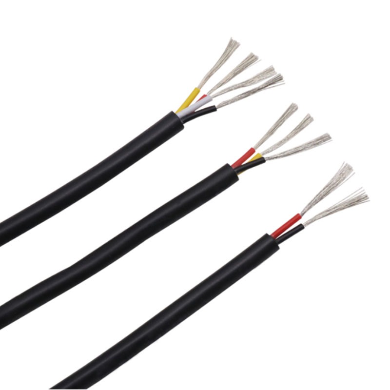 1 เมตร 18-28 AWG UL2464 Sheathed สายไฟทองแดงสัญญาณ 2 3 4 5 6 7 8 10 Core Soft Electronic Audio Wire