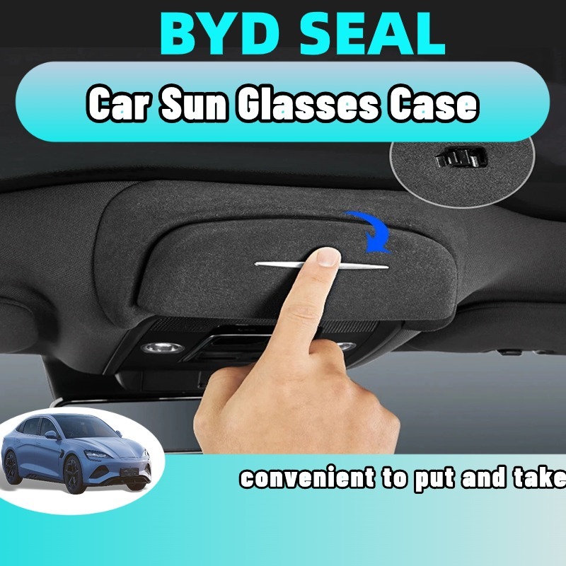 Byd Seal accessories กล่องแว่นตา วัสดุหนังกลับ ABS กล่องแว่นตาอเนกประสงค์ในรถยนต์ อุปกรณ์เสริม สําหรับรถยนต์