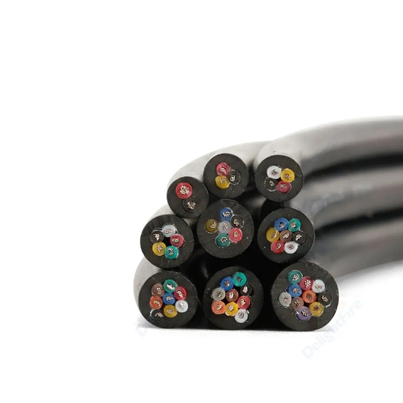 1 เมตร 18-28 AWG UL2464 Sheathed สายไฟทองแดงสัญญาณ 2 3 4 5 6 7 8 10 Core Soft Electronic Audio Wire