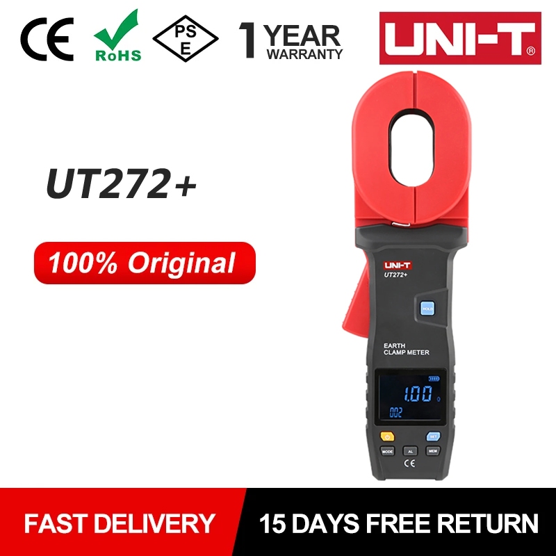 【Ready Stock】UNI-T UT272+ UT273+ UT275+ Clamp Earth Ground Testers Resistance Leakage Current Auto R