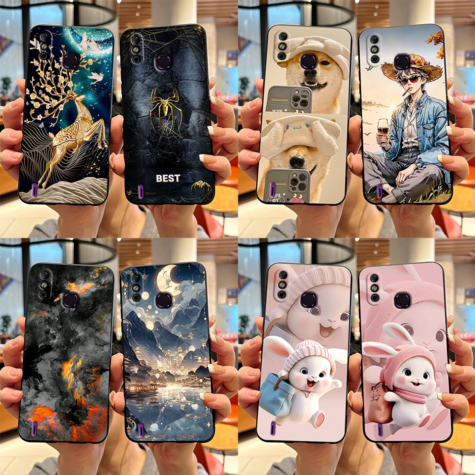 สําหรับ Infinix Smart 4 X653C X653 4c Infinix Smart4 เคสซิลิโคน TPU แบบนิ่ม ลายการ์ตูนน่ารัก