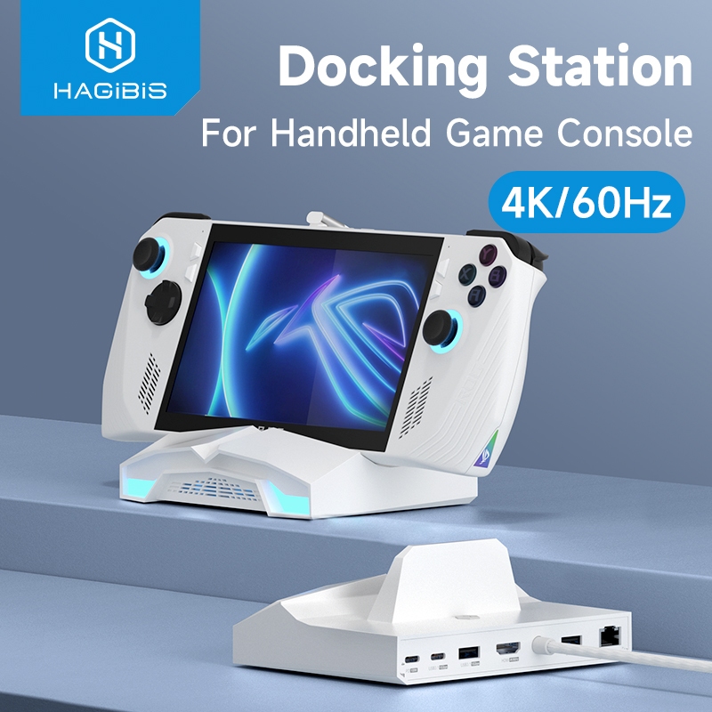 Hagibis ROG Ally/X Steam Deck/สวิทช์/OLED Dock 6 in 1 Universal Docking Station 4K HDMI 2.5G RJ45 10