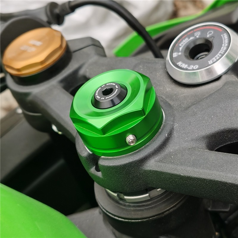 ฝาครอบอลูมิเนียมอัลลอยด์ สามดาว ดัดแปลง สําหรับ Kawasaki ZX4R ZX4RR ZX25R