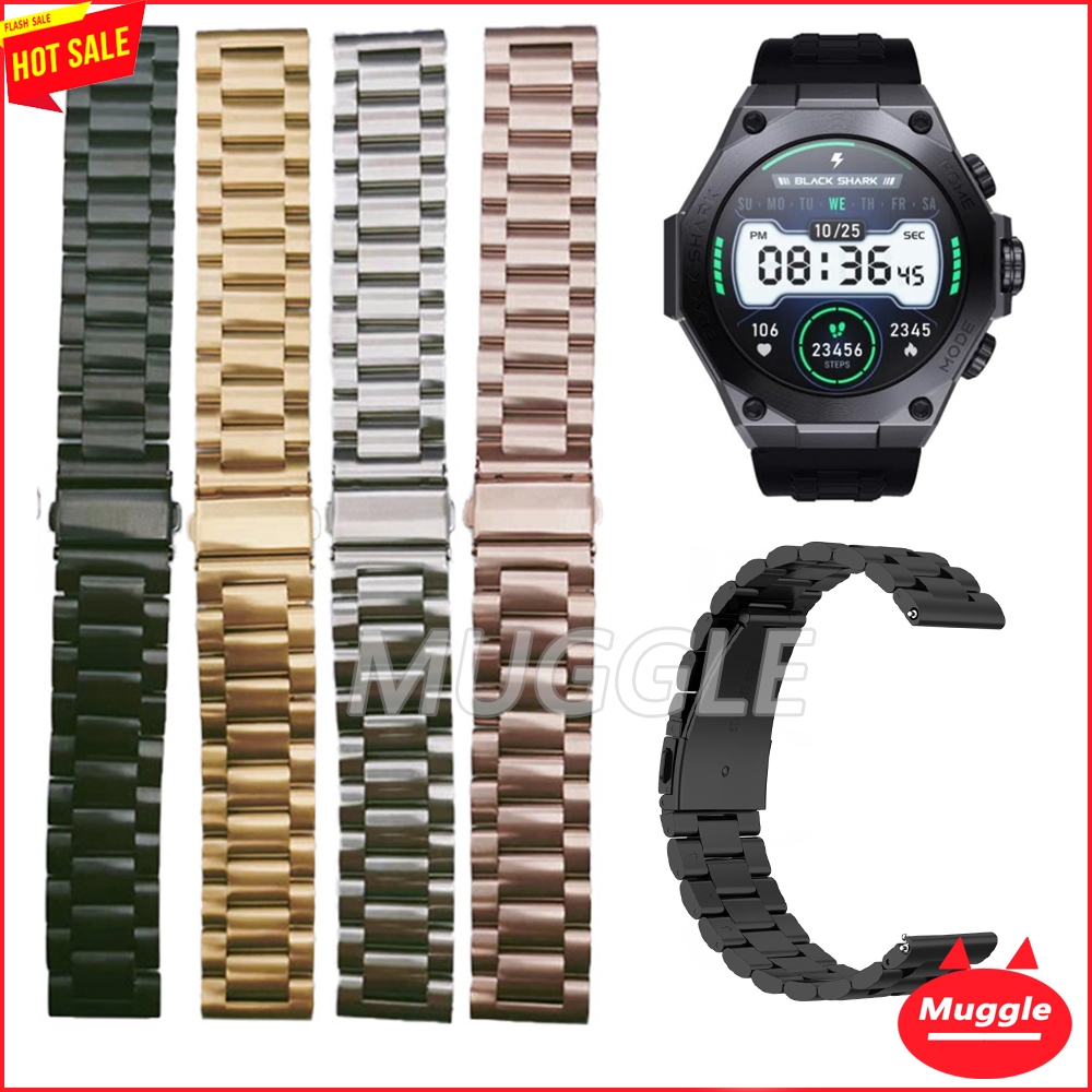 Black Shark S3 ProBlack Shark S1 Pro S1 สายนาฬิกาข้อมือ  คลาสสิก Black Shark S3 Pro S1 Classic Black