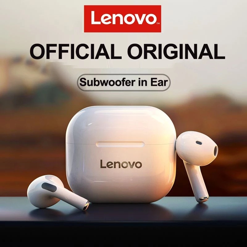 Lenovo LP40 หูฟังบลูทูธไร้สาย ควบคุมแบบสัมผัส กันน้ํา พร้อมไมโครโฟน สําหรับเล่นกีฬา