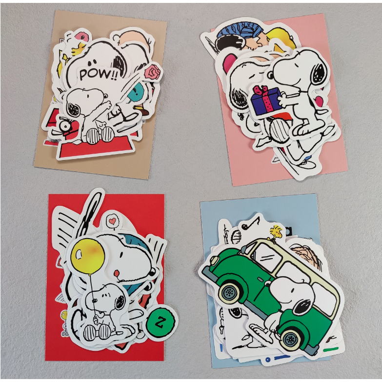 สติ๊กเกอร์ติดกระเป๋าเดินทางขนาดใหญ่เกาหลี Ins Snoopy