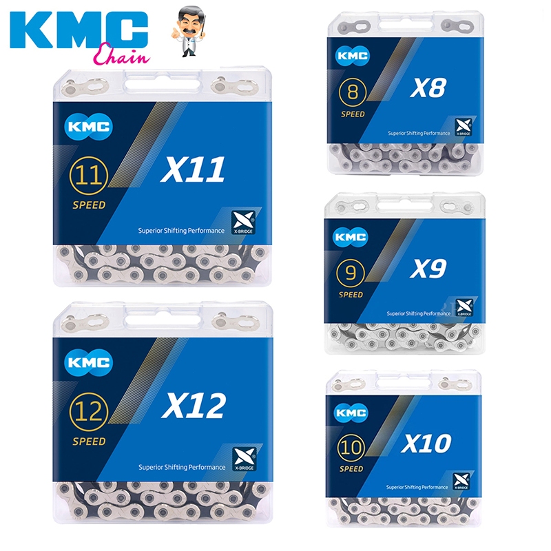 ต้นฉบับ KMC 8 9 10 11 12 โซ่ความเร็ว MTB แผนที่ 116 ลิงค์ x11sl เงินทอง
