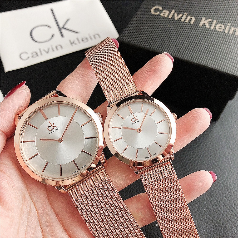 Calvin Klein นาฬิกาข้อมือควอทซ์ สายสแตนเลส สําหรับผู้ชาย