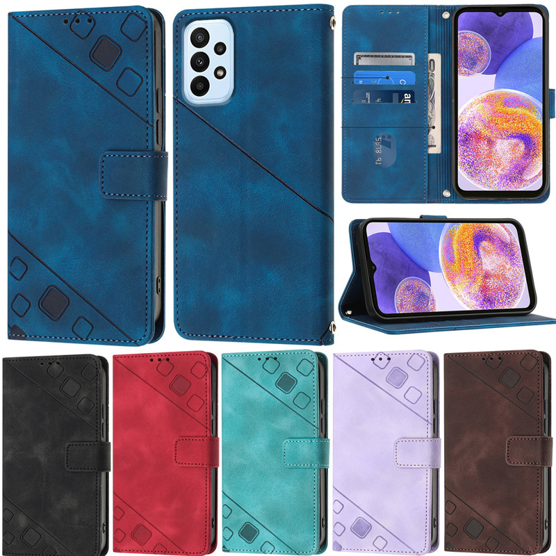 เคสโทรศัพท์หนัง PU นิ่ม ผิวด้าน ฝาพับ พร้อมช่องใส่บัตร ตั้งได้ สไตล์เรโทร หรูหรา สําหรับ Samsung Galaxy A52 A12 A22 A32 A72 A52S A51 A10 A20 A30 A50 A50S A30S A03S A21S A10E A20E