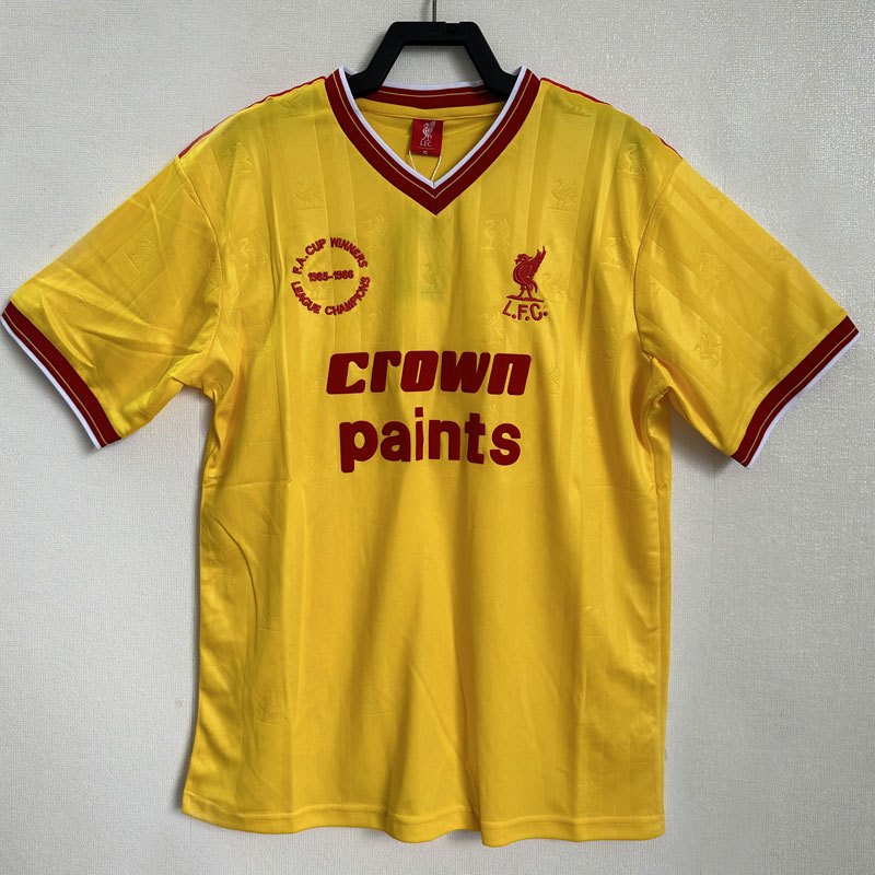 Jersey 1985-86 Season Vintage Liverpool Away Football Tracksuit Shirt